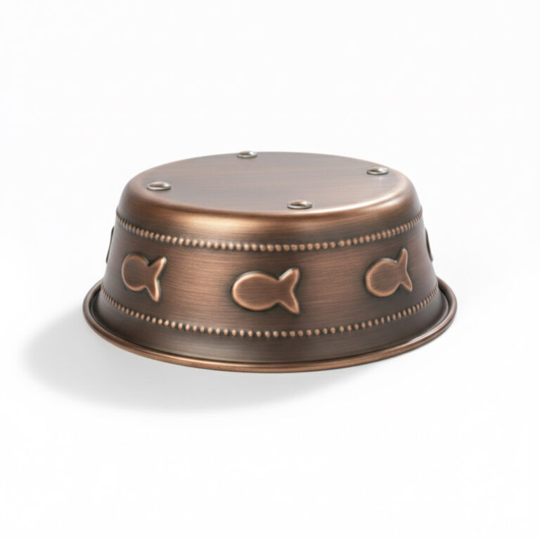 MAU Premium Bowl Fish Embossed - Antique Copper - 260Ml