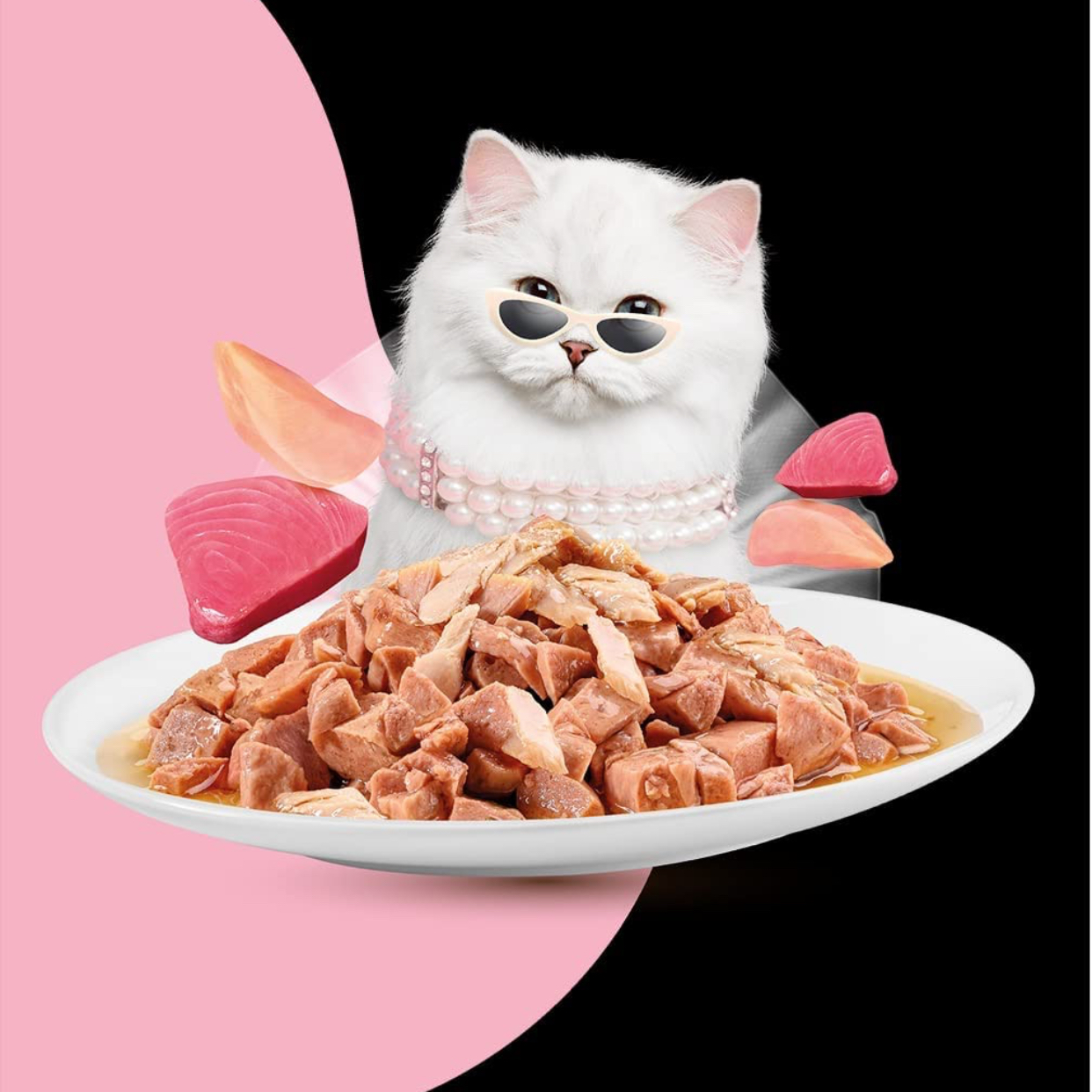 Moochie Cat Food Tuna with Salmon and Jelly 70g Pack of 12