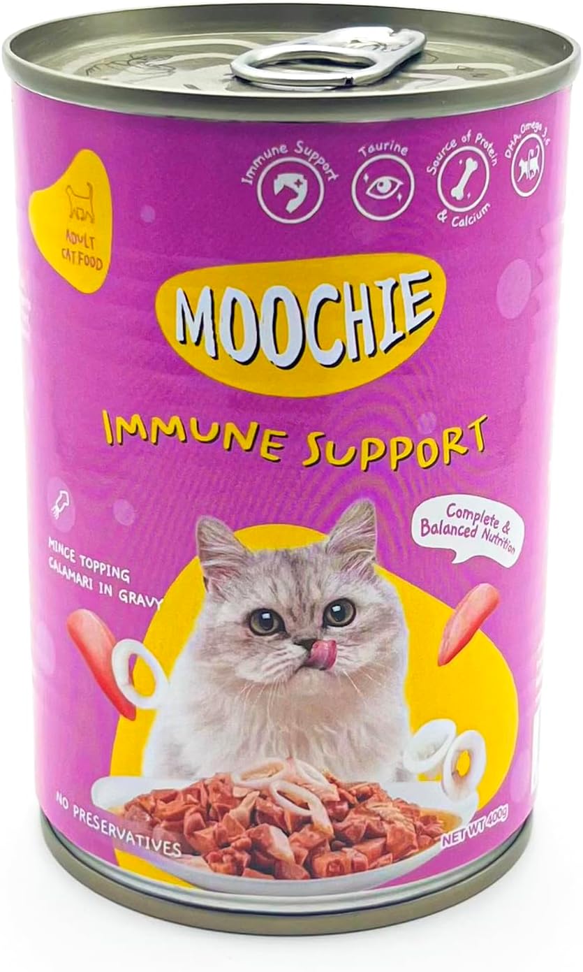 Moochie Mince With Calamari Cat Wet Food Can 400g