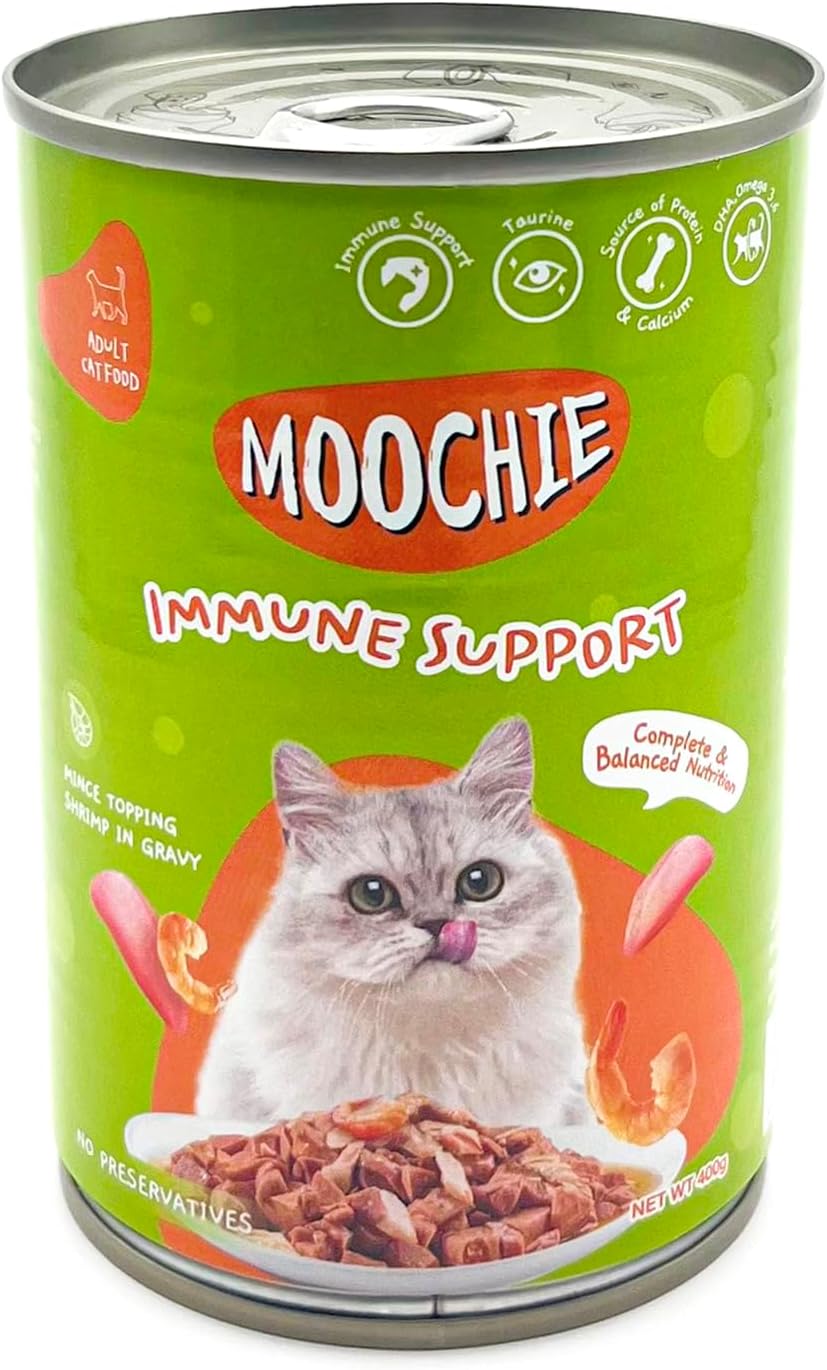 Moochie Mince With Shrimp Cat Wet Food Can 400g