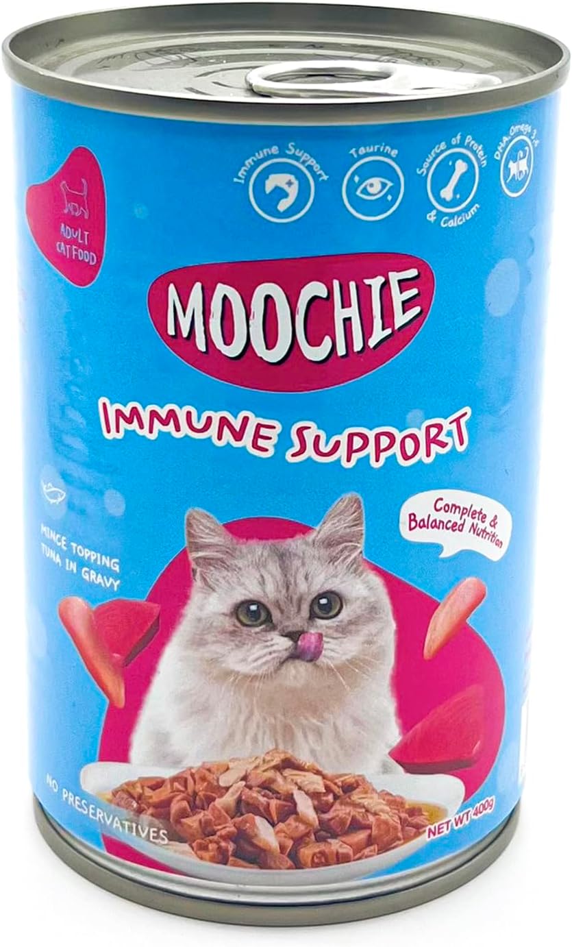 Moochie Mince With Tuna Cat Wet Food Can 400g