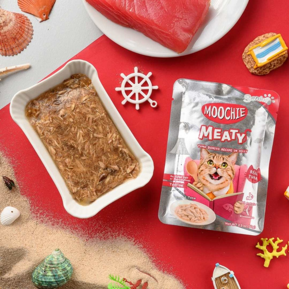 Moochie Tuna & Bonito Recipe in Jelly Pouch 70g
