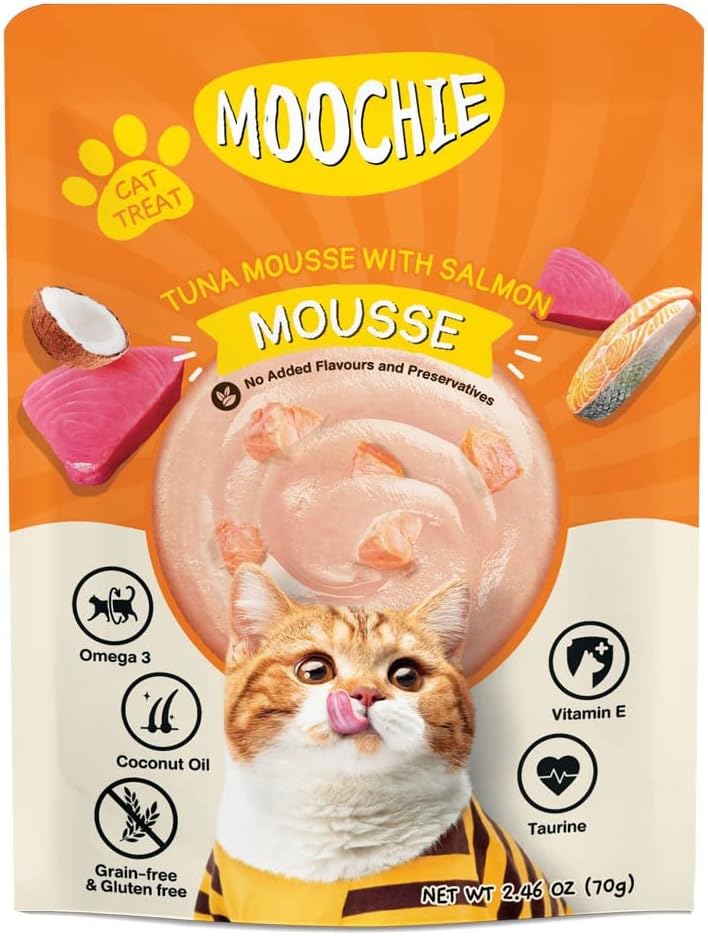Moochie Tuna Mousse with Salmon Pouch 70g