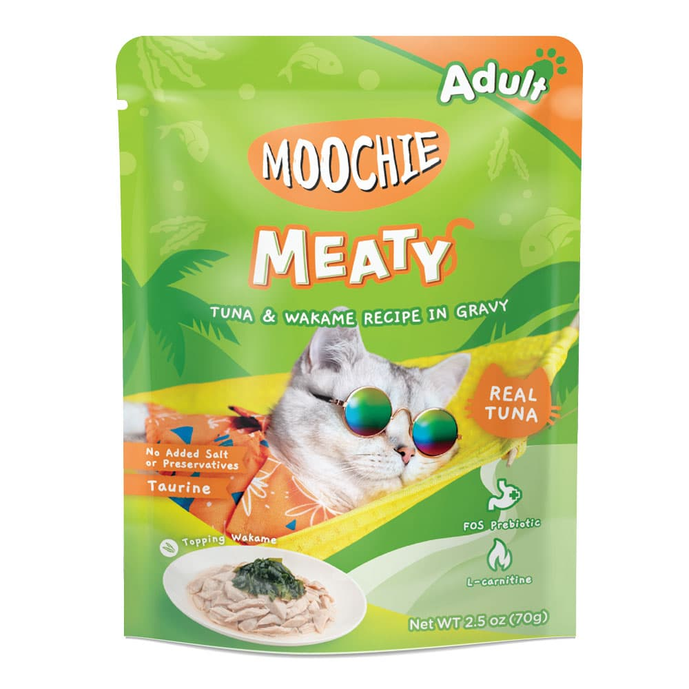 Moochie Tuna & Wakame Recipe in Gravy Pouch 70g