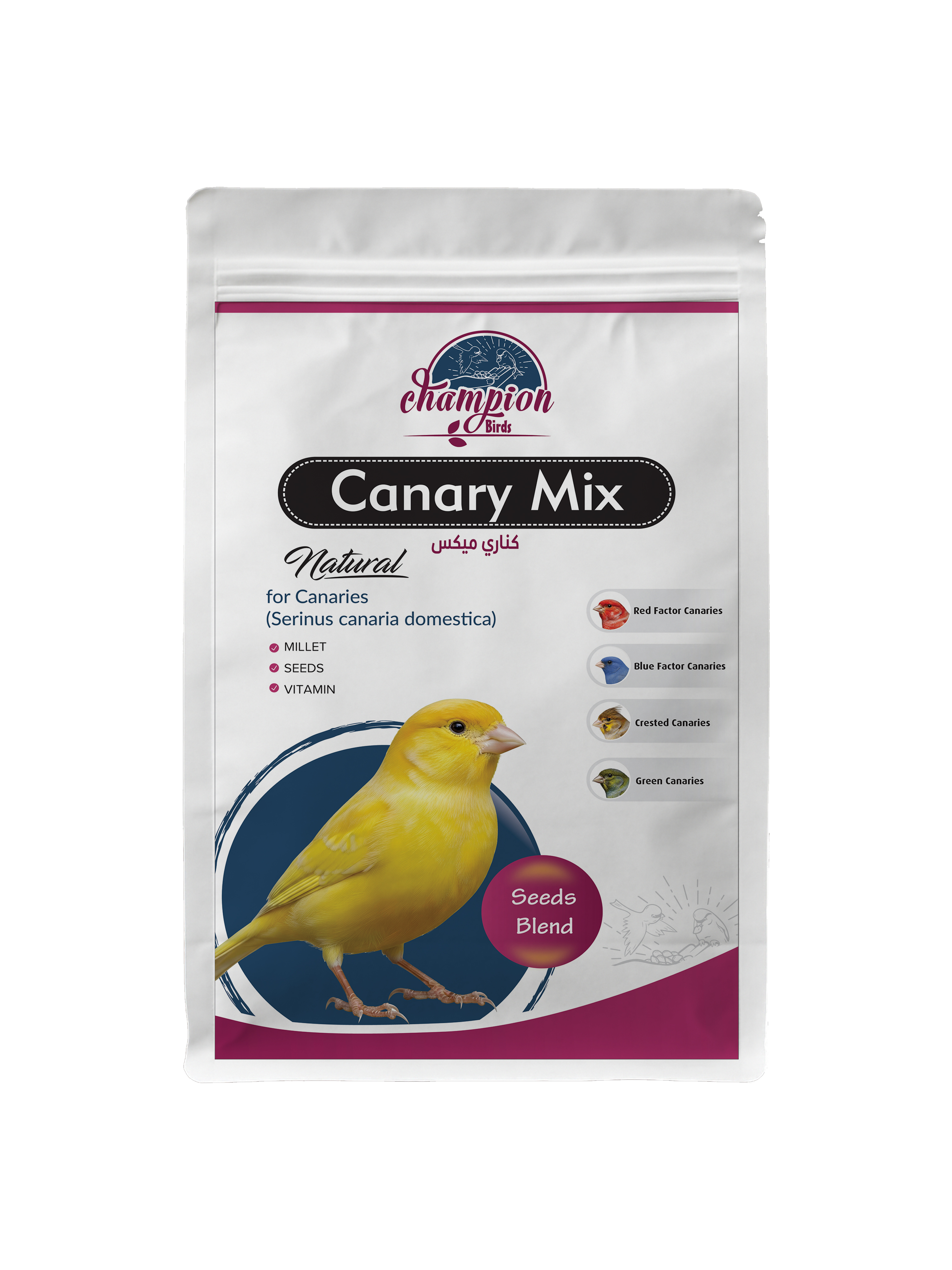 Champion Birds - Premium Mix for Canaries 1000 Grams / 2.2 lb