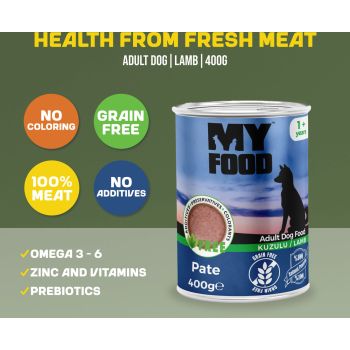 MyFood Adult Dog Lamb Grain Free, 400Gr