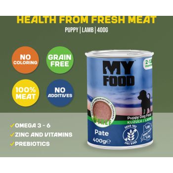 MyFood Puppy Lamb, Grain Free, 400Gr