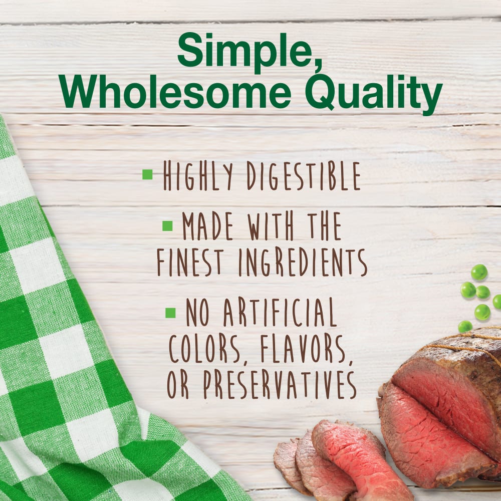 Nylabone Healthy Edibles Longer Lasting Roast Beef 2Ct Card Wolf Edible Treats