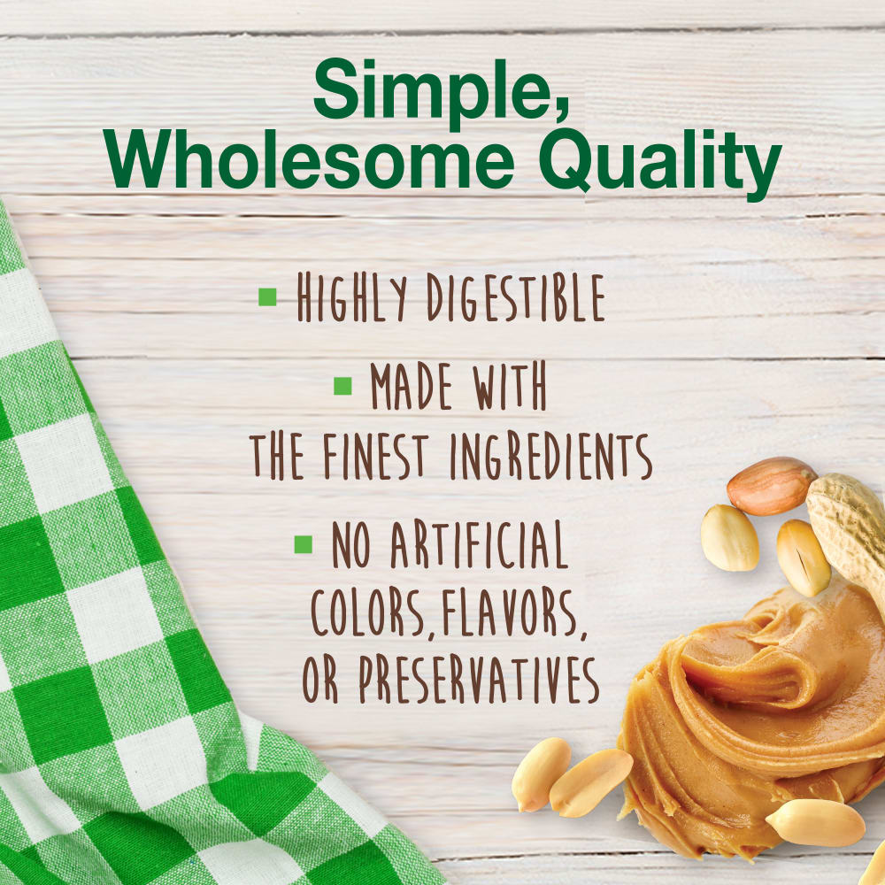 Nylabone Healthy Edibles Peanut Butter 1Ct Card  Souper Edible Treats