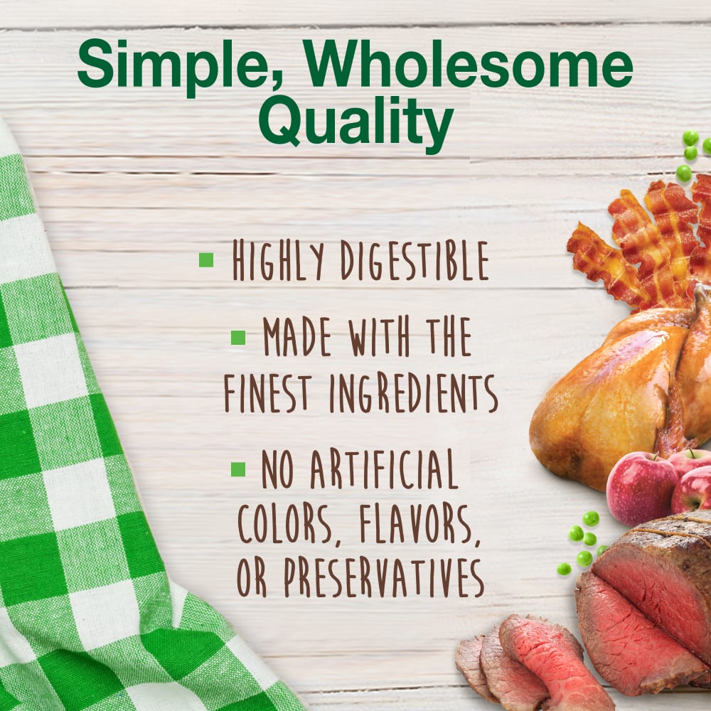 Nylabone Healthy Edibles Puppy Starter Kit (Bacon, Roast Beef, Turkey & Apple) 3Ct Card Petite Edible