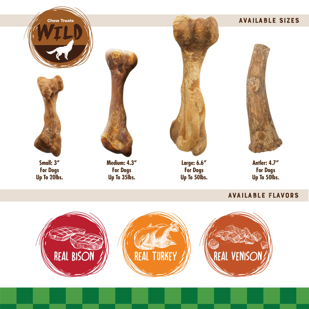 Nylabone Healthy Edibles Wild Puppy Turkey 4Ct  Regular Edible Treats
