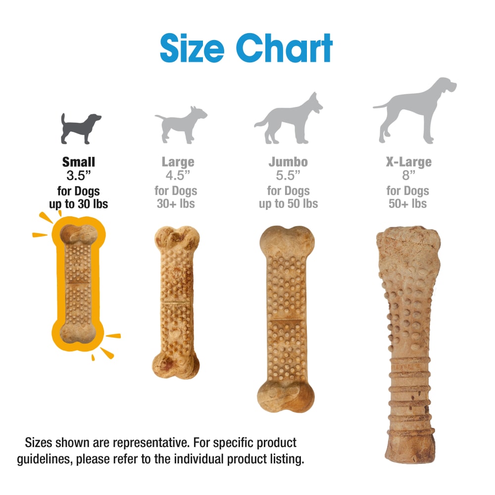 Nylabone Nubz Chicken 4Ct Card (In Shelf Tray) Small Edible Treats