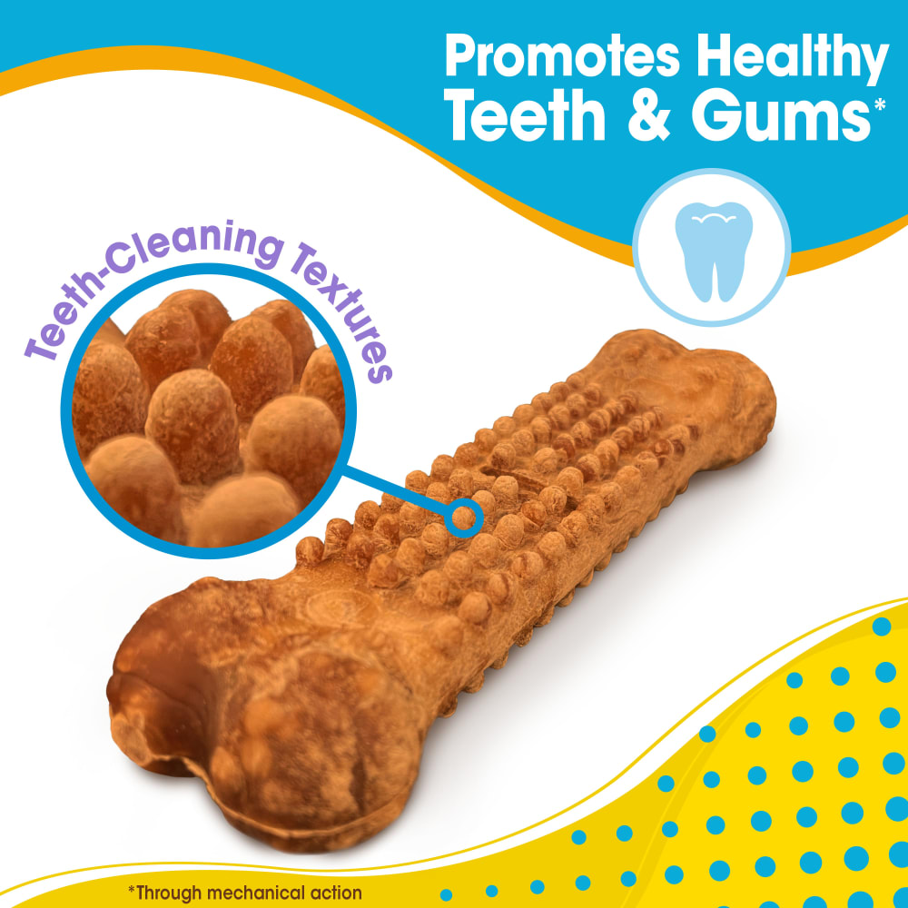 Nylabone Nubz Puppy Turkey & Sweet Potato 8Ct Pouch (In Shelf Tray) Small Edible Treats
