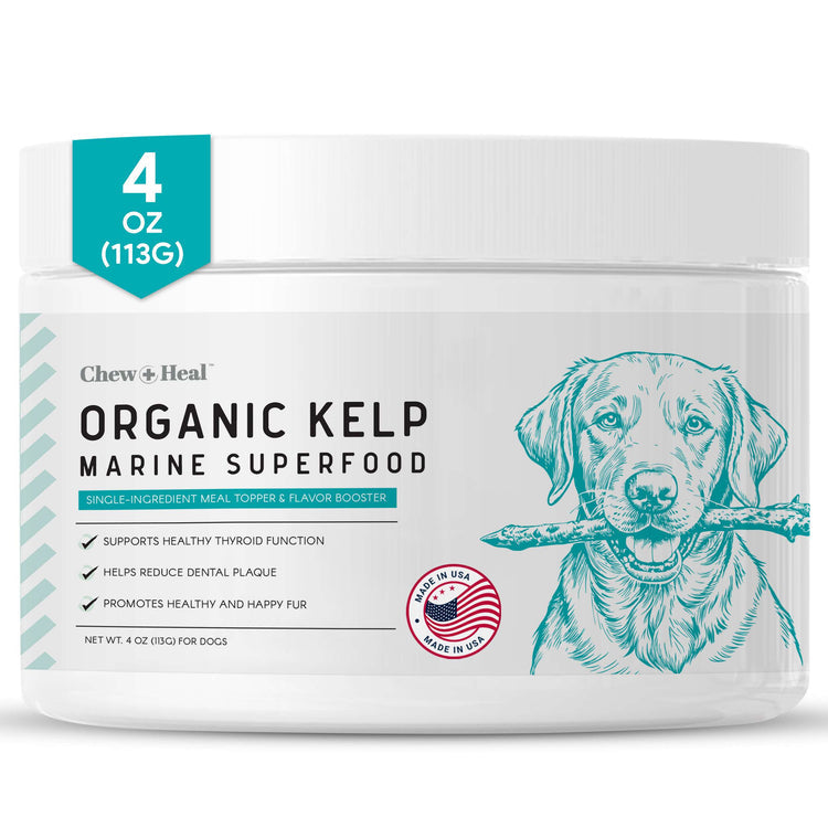 Chew & Heal - Organic Kelp Marine Superfood Granules Dental Supplement for Dogs - 250gm