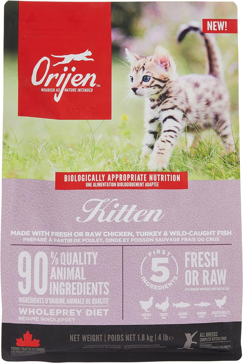 Orijen Kitten Dry Food 1.8Kg