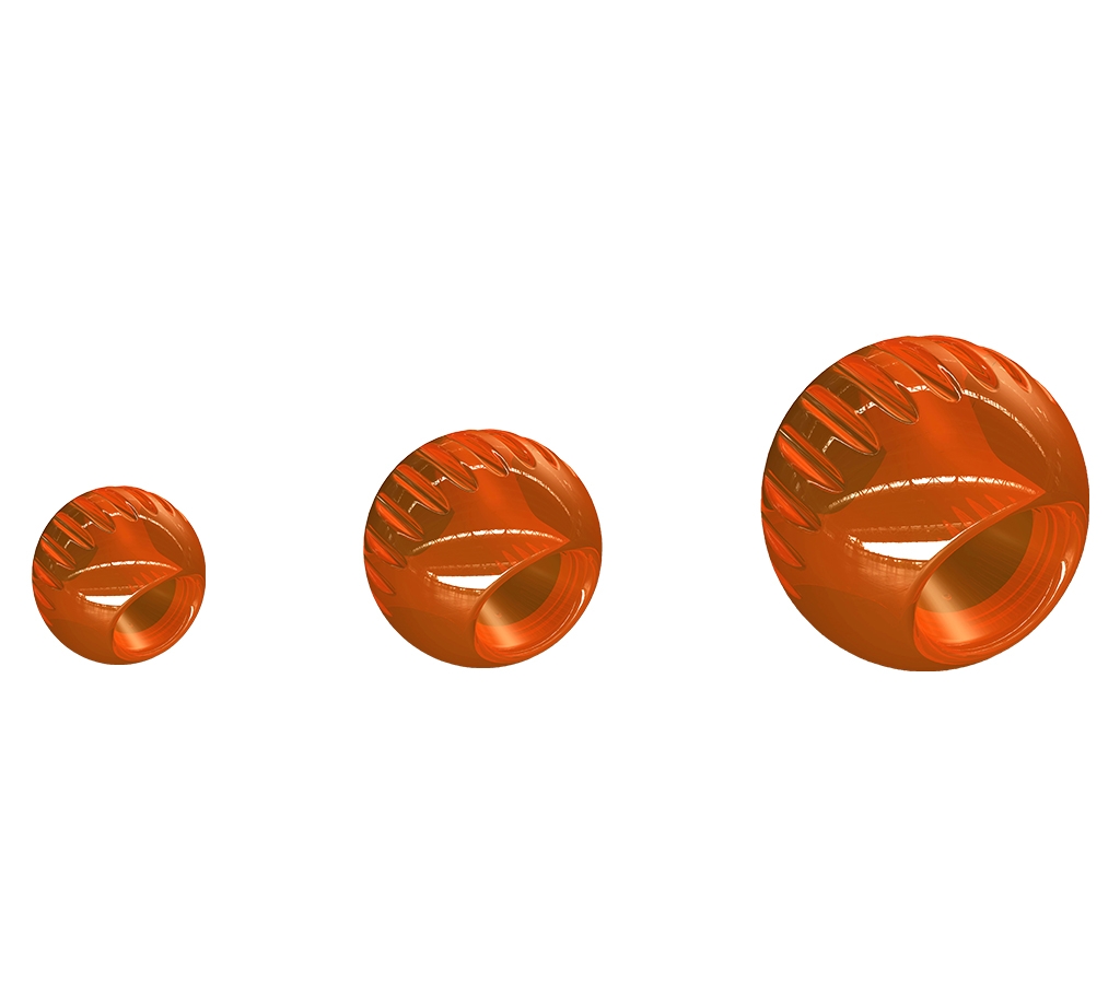 Outward Hound Bionic Opaque Ball - Orange, Small - 60% OFF SALE (May Look Old / Not New, but in Good Condition)