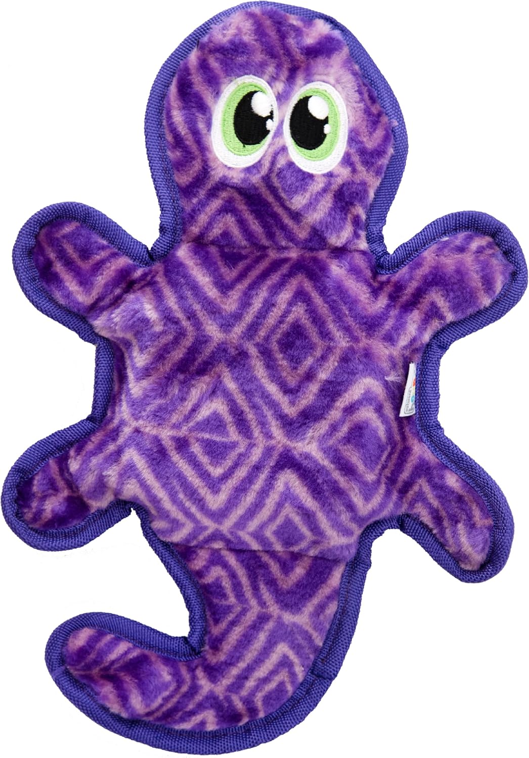 Outward Hound Invincibles Gecko Dog Toy Green/Purple - 2 Squeakers