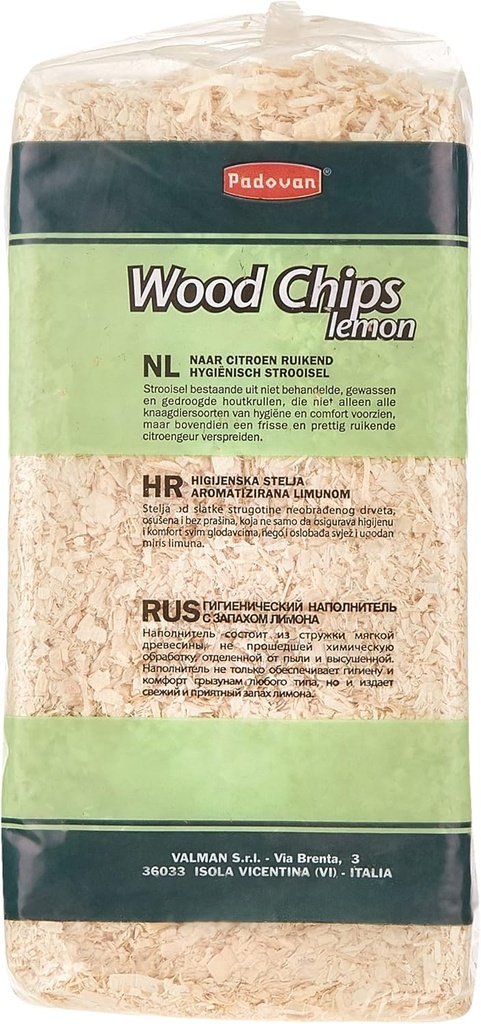 Padovan Wood Chips Lemon [Weight - 1kg, Size - 14L]