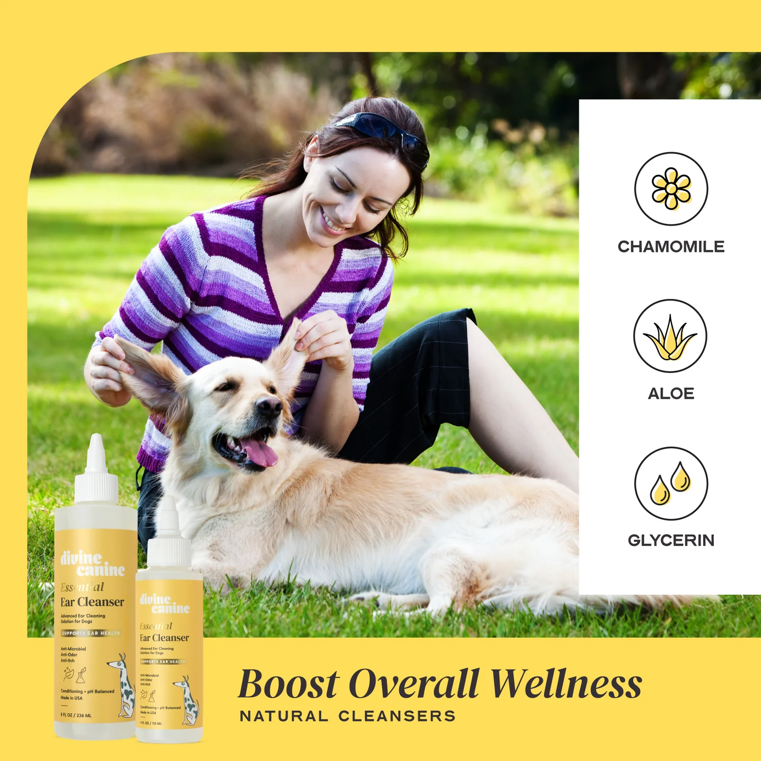 Divine Canine - Essential Ear Cleanser - 4oz - 250 g