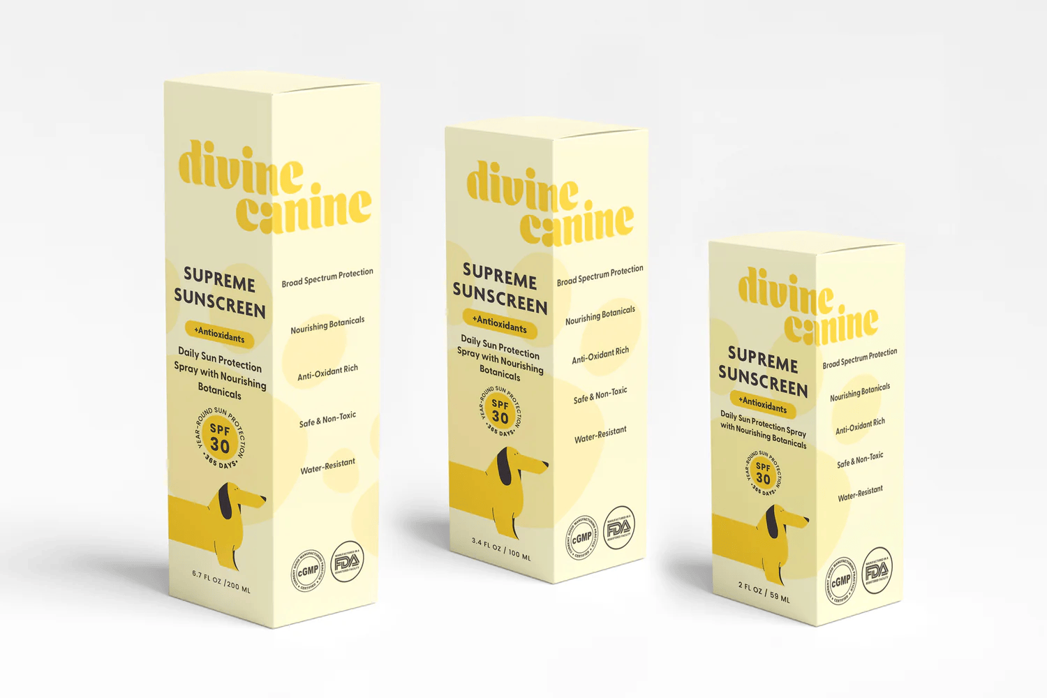 Divine Canine - Supreme Sunscreen - 2.4 fl oz \ 59 ml - 250g