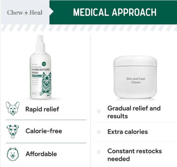 Advanced Hydrocortisone Medicated Wound Care Spray for Dogs 4 oz