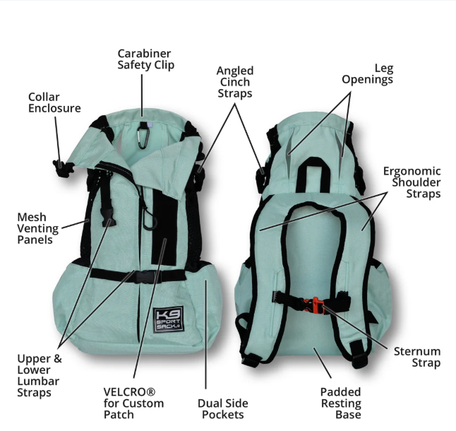 Klearance Air 2, Original Backpack Dog Carrier - Mint -M