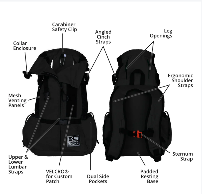 Klearance Air 2, Original Backpack Dog Carrier - BlackZ