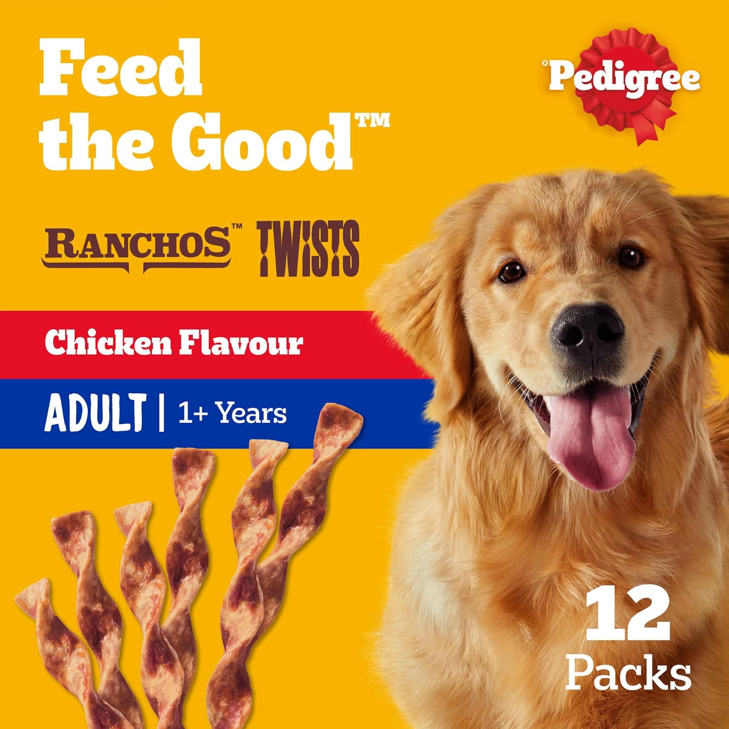 Pedigree Ranchos Twists 40g - Pack of 12