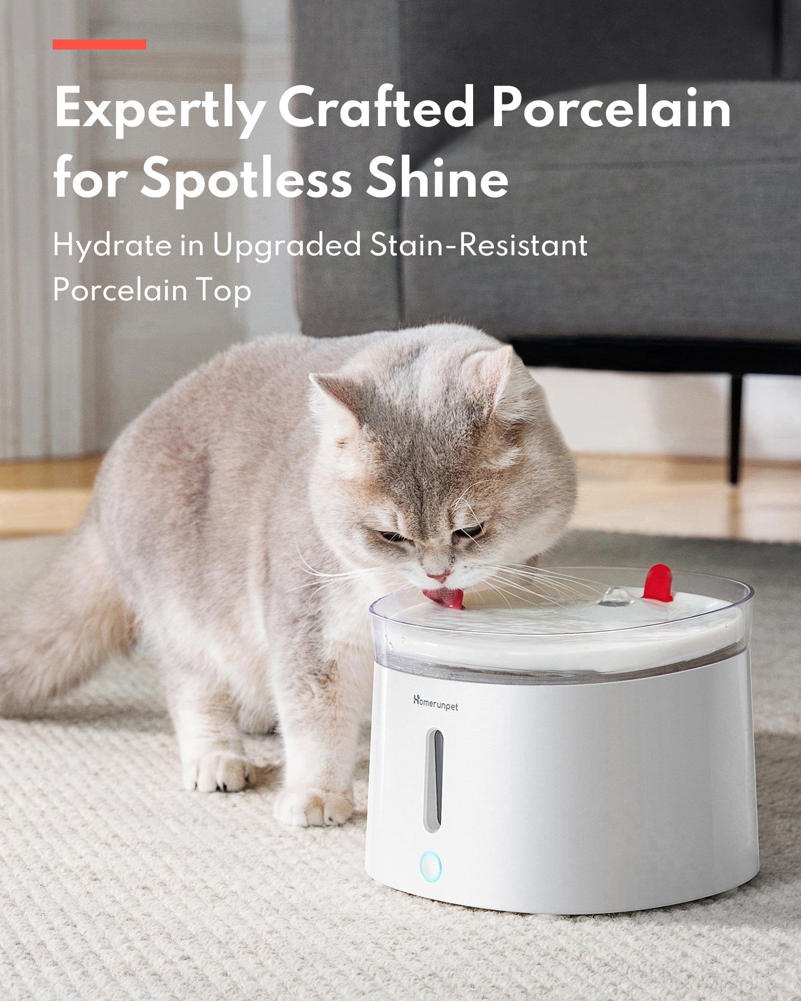 Holt Pet Fountain Porcelain top + UVC pump