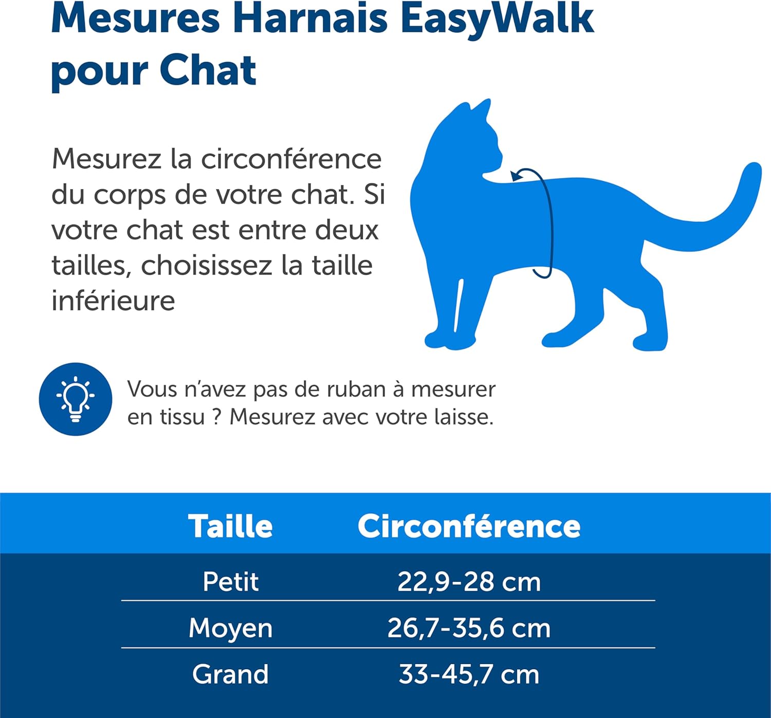 Pet Safe Easy Walk Cat Harness & Lead (Royal Blue, Small) Cat Harnesses