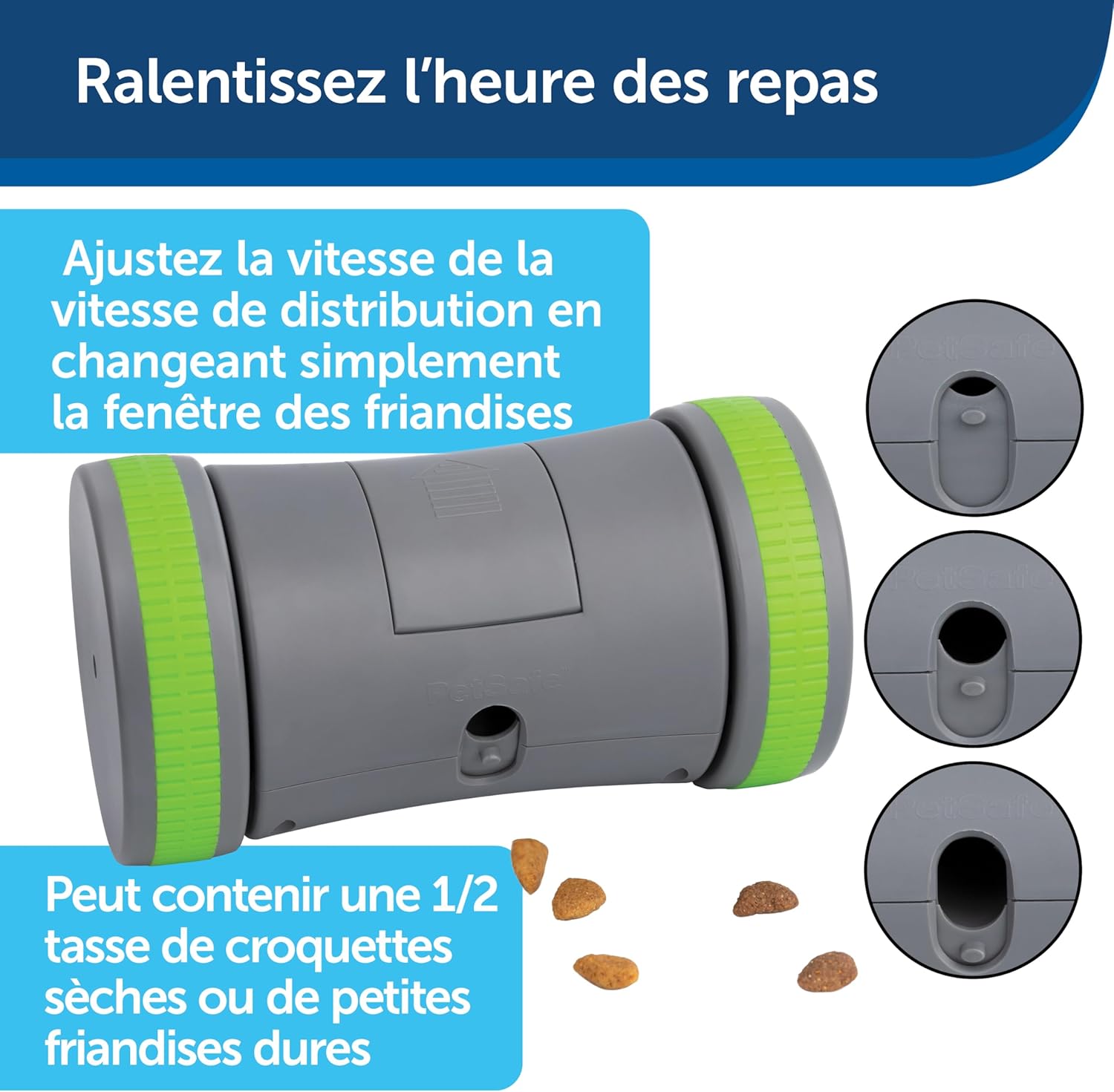 Pet Safe Kibble Chase Roaming Treat Dispenser Electronic Dog Toys