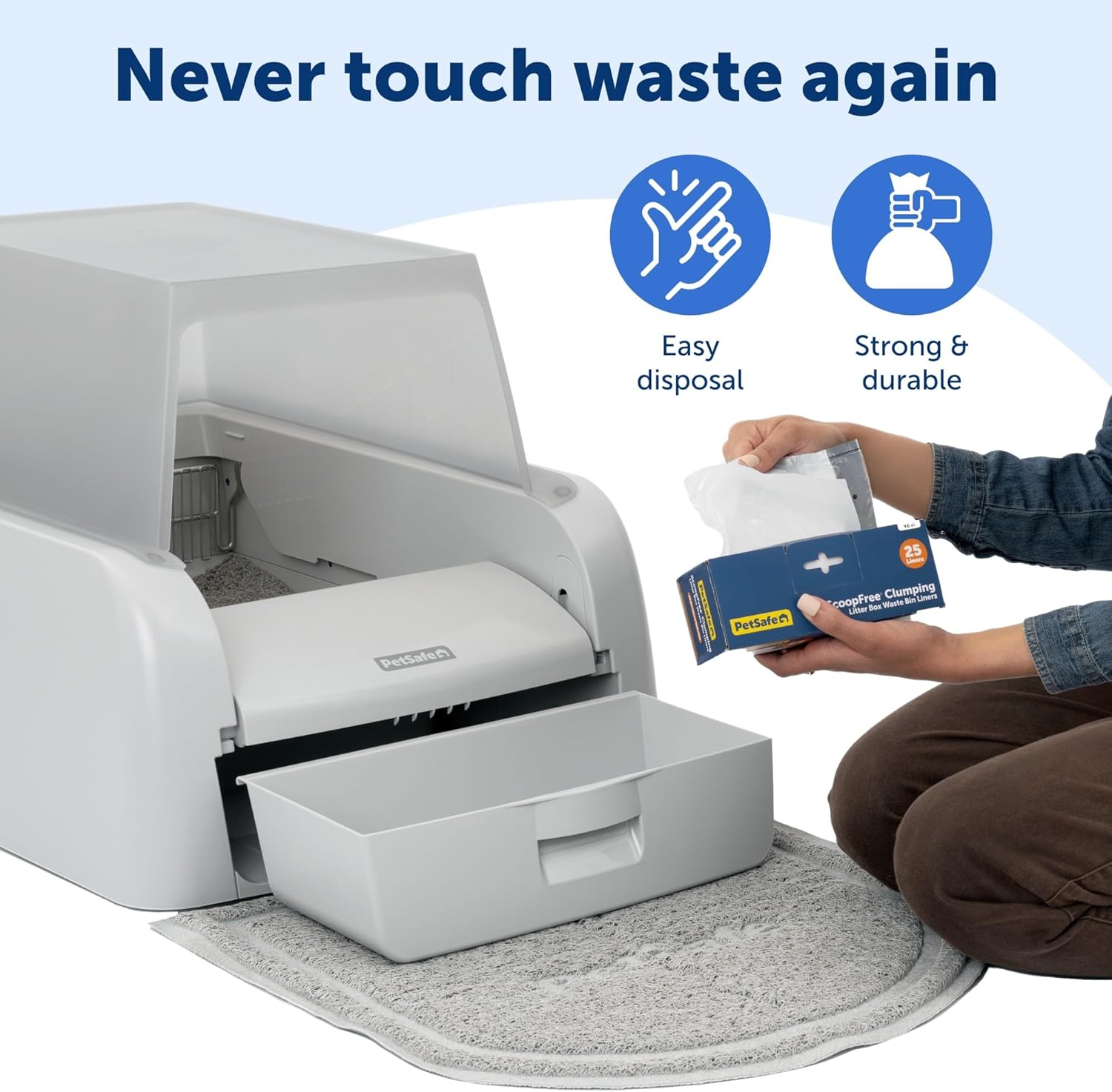 Pet Safe Scoopfree Clumping Waste Bin Liners (x25) Automatic Cat Litter Box
