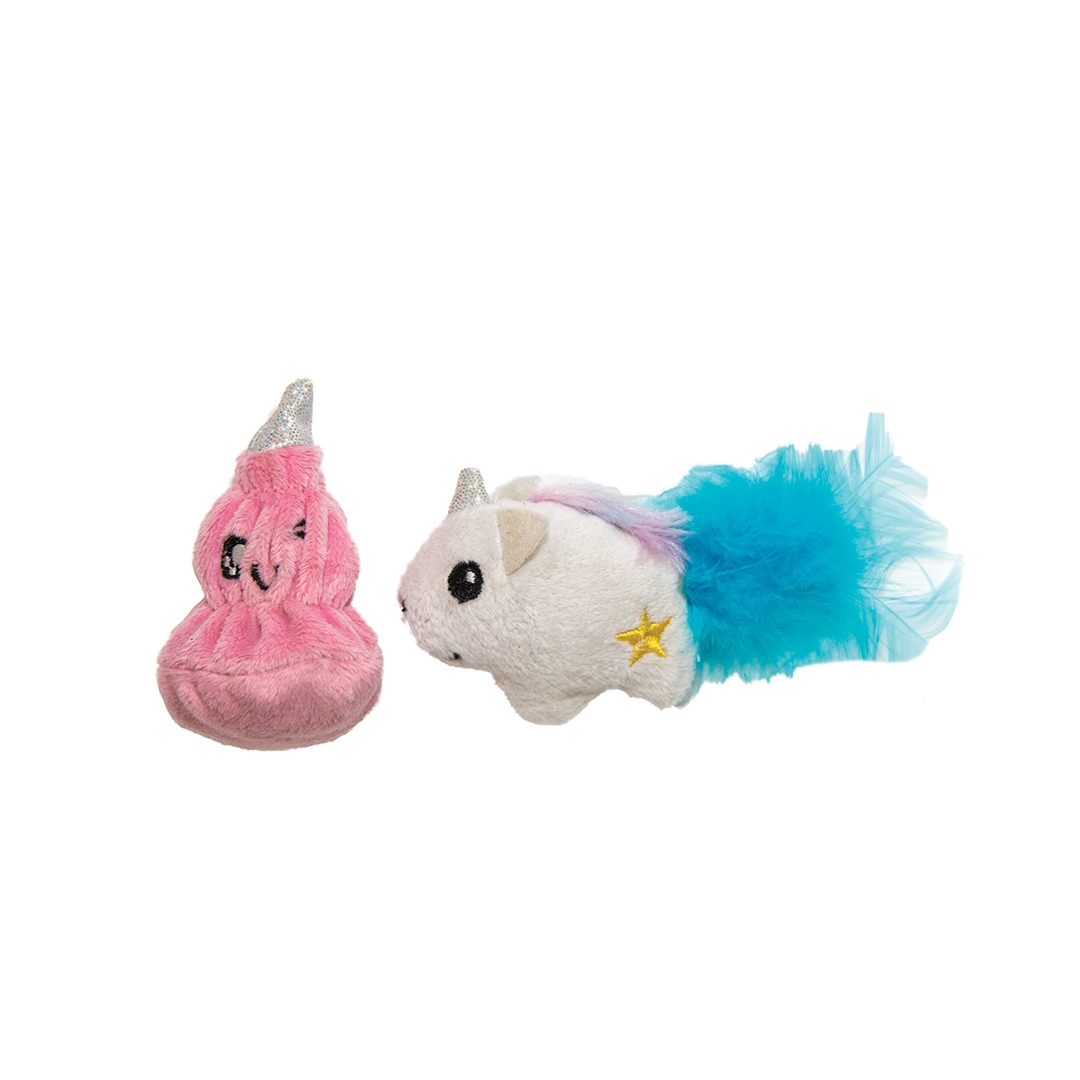 Pet Stages Unicorn & Poo 2Pk Mlt Xs