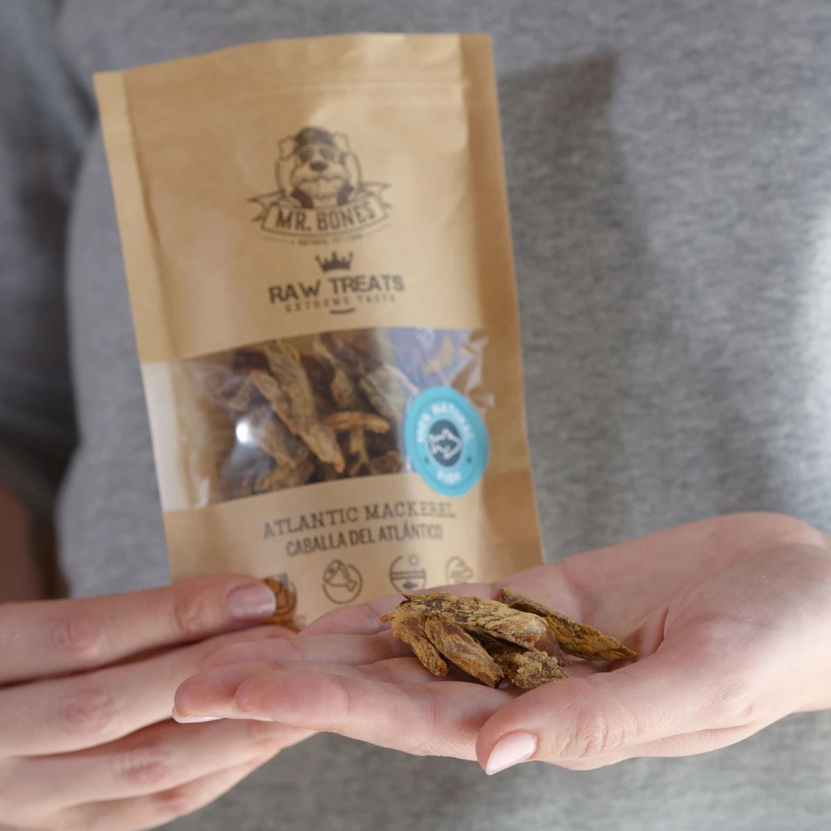 Raw Treats | Atlantic Mackerel for Dogs & Cats 45g