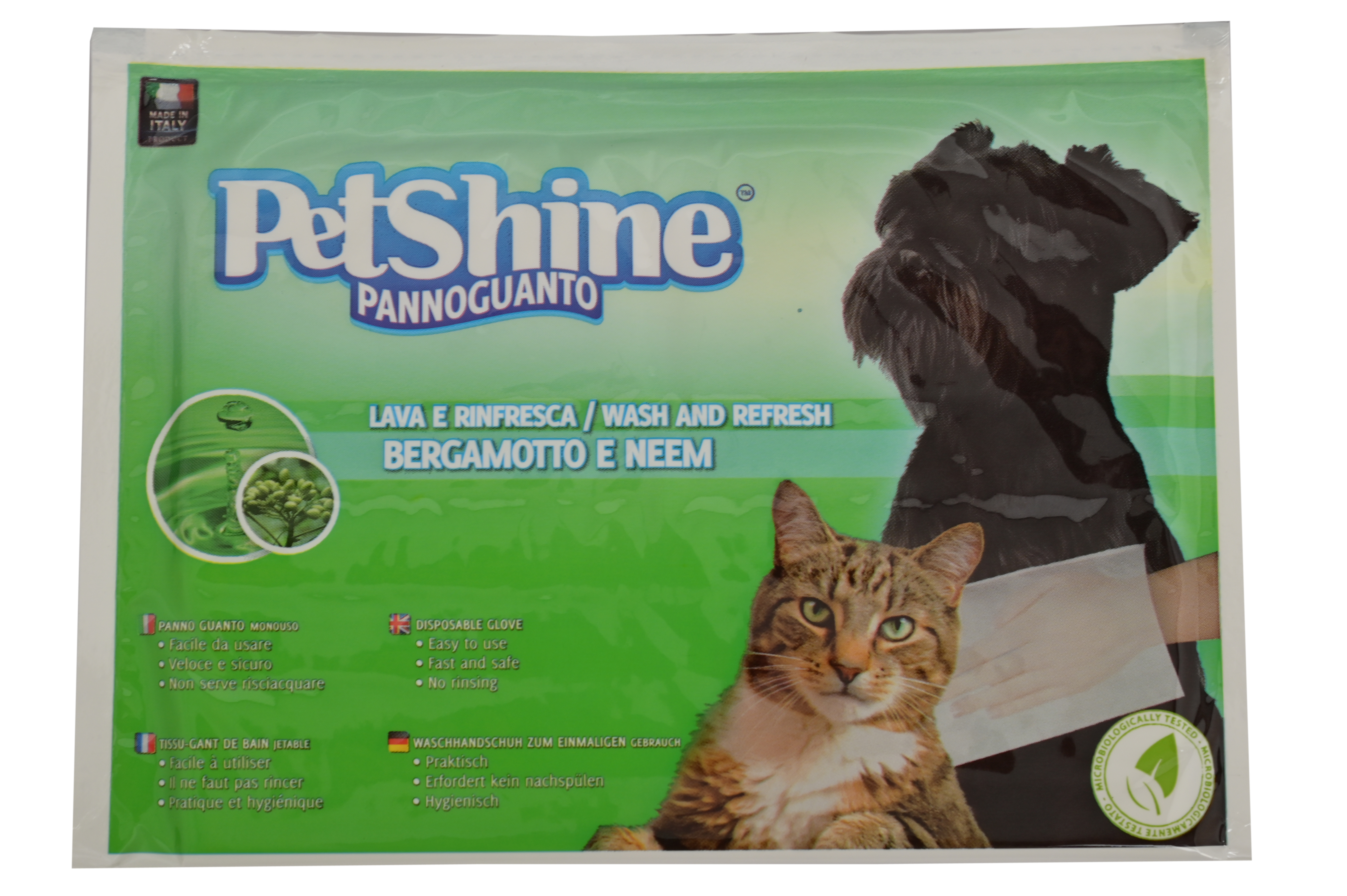 Petshine gloves bergamoto e neem Pack of 28