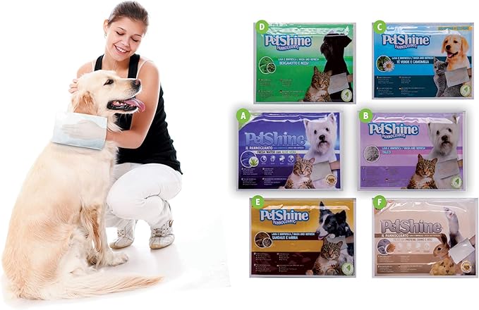 Petshine gloves bergamoto e neem Pack of 28