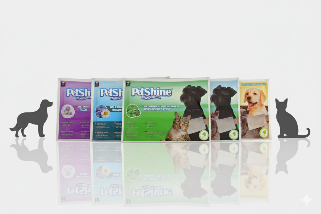 Petshine gloves bergamoto e neem Pack of 28