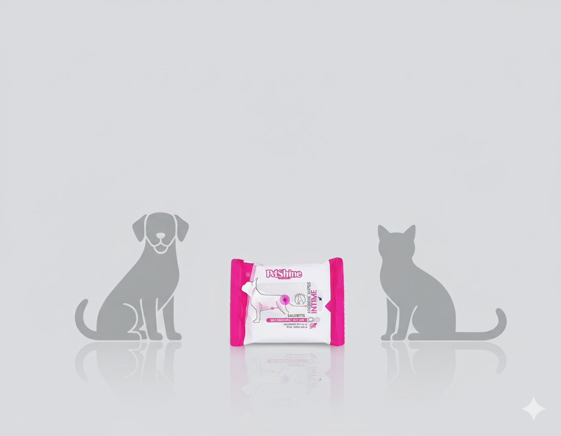 Petshine hygiene wet wipes intime bio 15 Units 20x20 cm - Rose