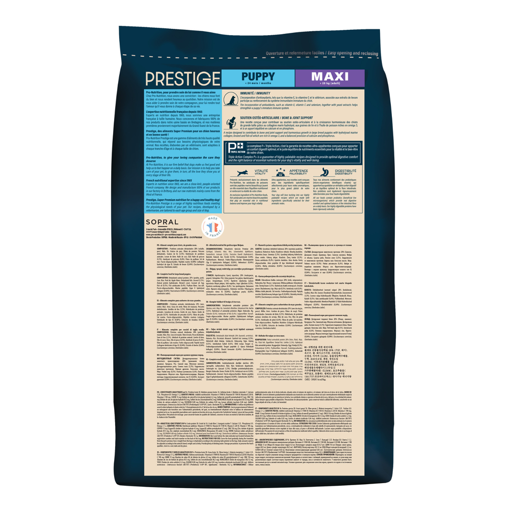 Pro nutrition Prestige Puppy Maxi 3Kg