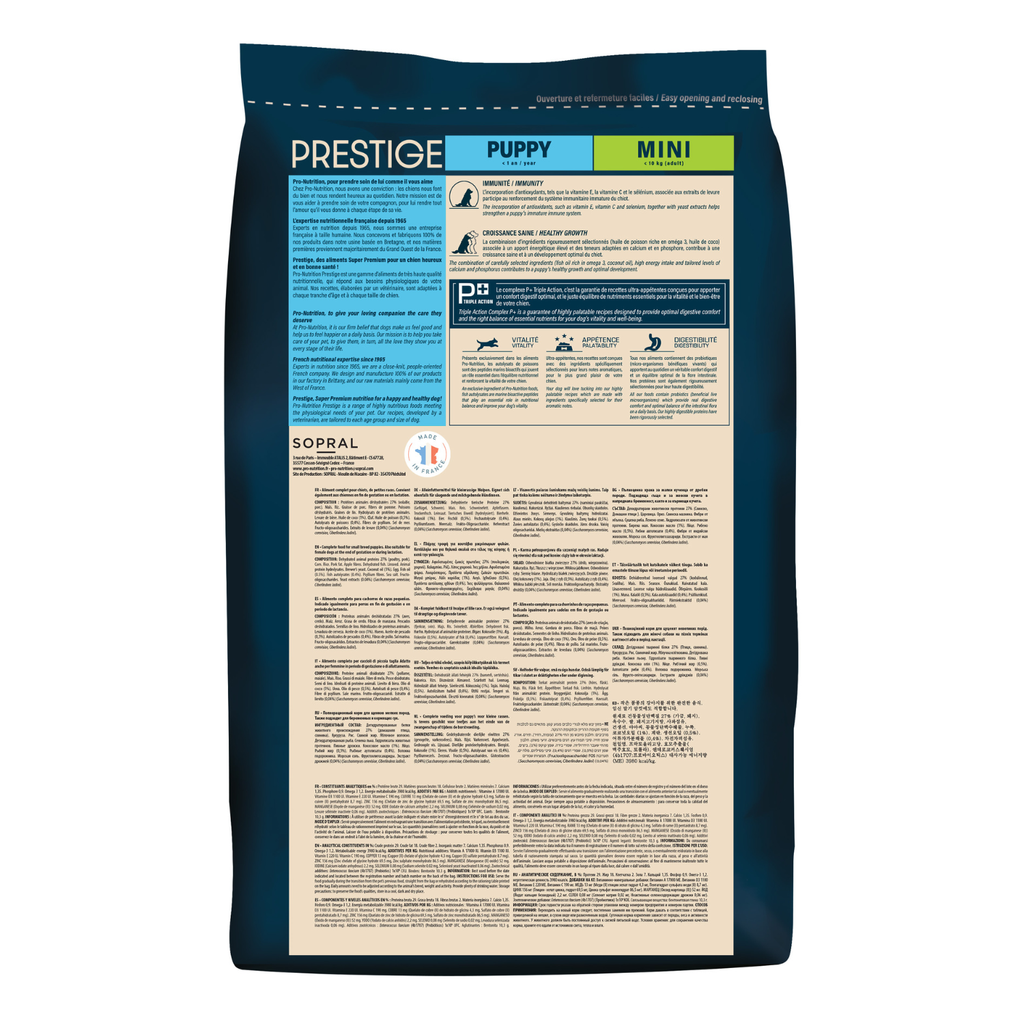 Pro nutrition Prestige Puppy Mini 3Kg