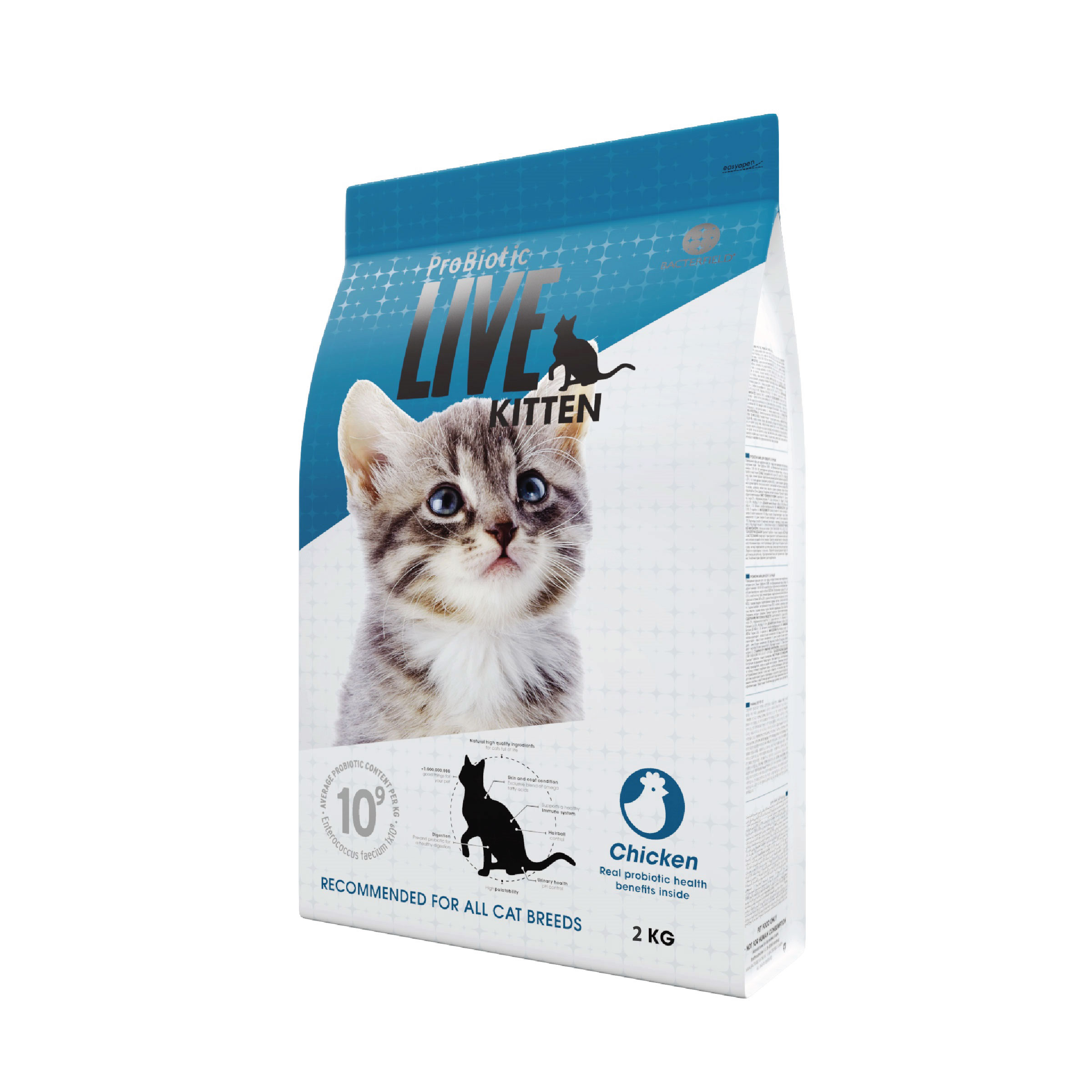 Probiotic live kitten chicken - 2Kg