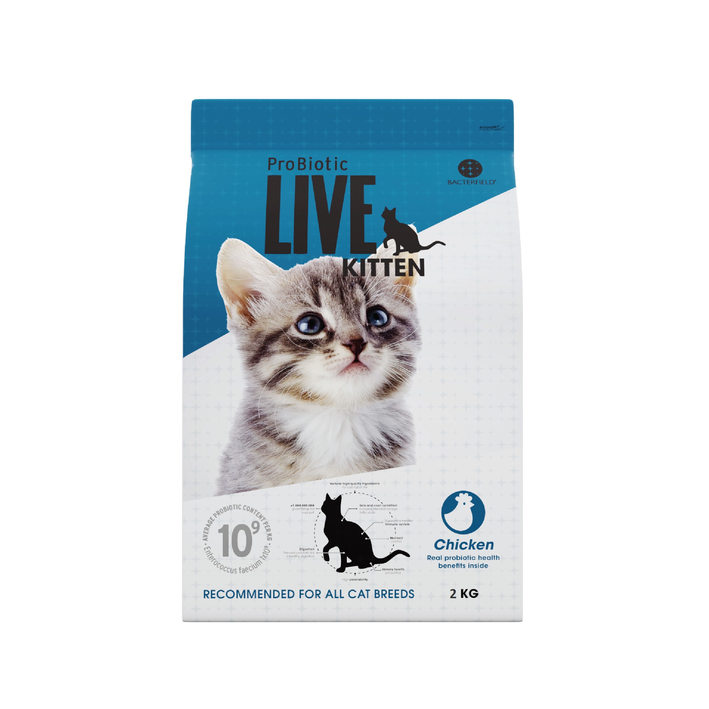 Probiotic live kitten chicken - 2Kg