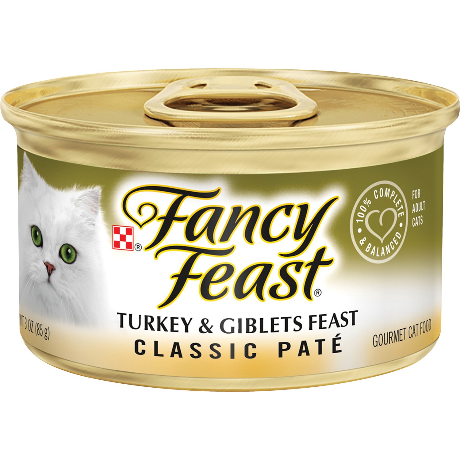 Purina Fancy Feast Cat Wet Food Classic Turkey & Giblets 85g - Pack of 24
