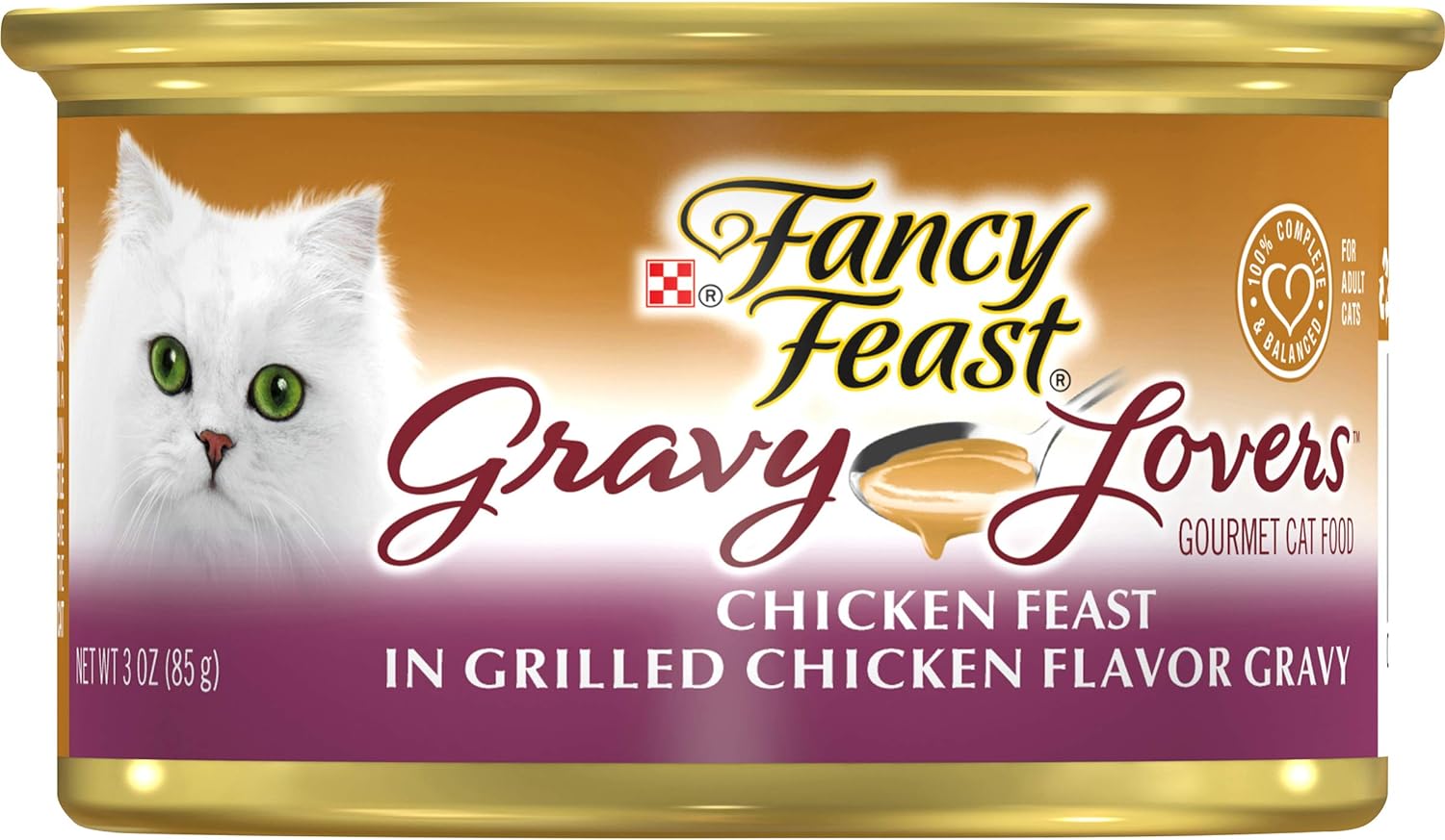 Purina Fancy Feast Gravy Lover Cat Wet Food Chicken 85g - Pack of 24