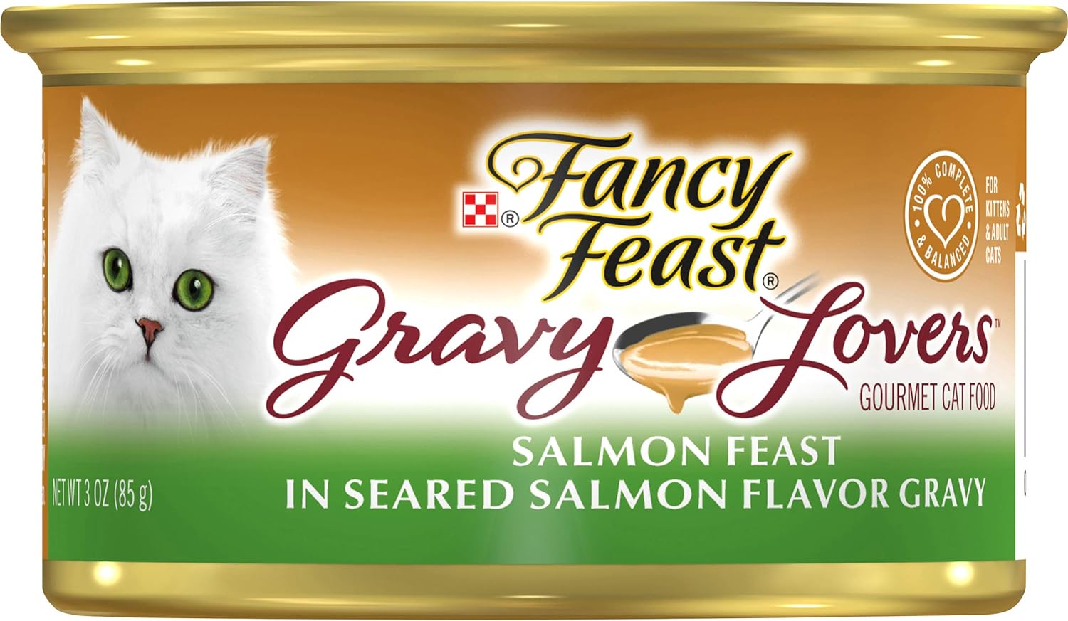 Purina Fancy Feast Gravy Lover Cat Wet Food Salmon 85g - Pack of 24