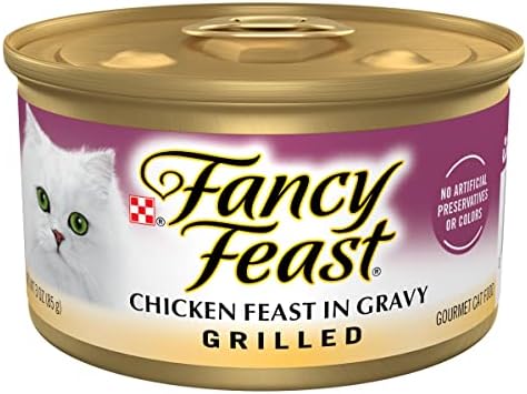 Purina Fancy Feast Grilled Cat Wet Food Liver & Chicken 85g - Pack of 24
