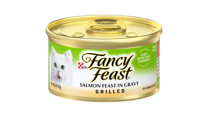 Purina Fancy Feast Grilled Cat Wet Food Salmon 85g - Pack of 12