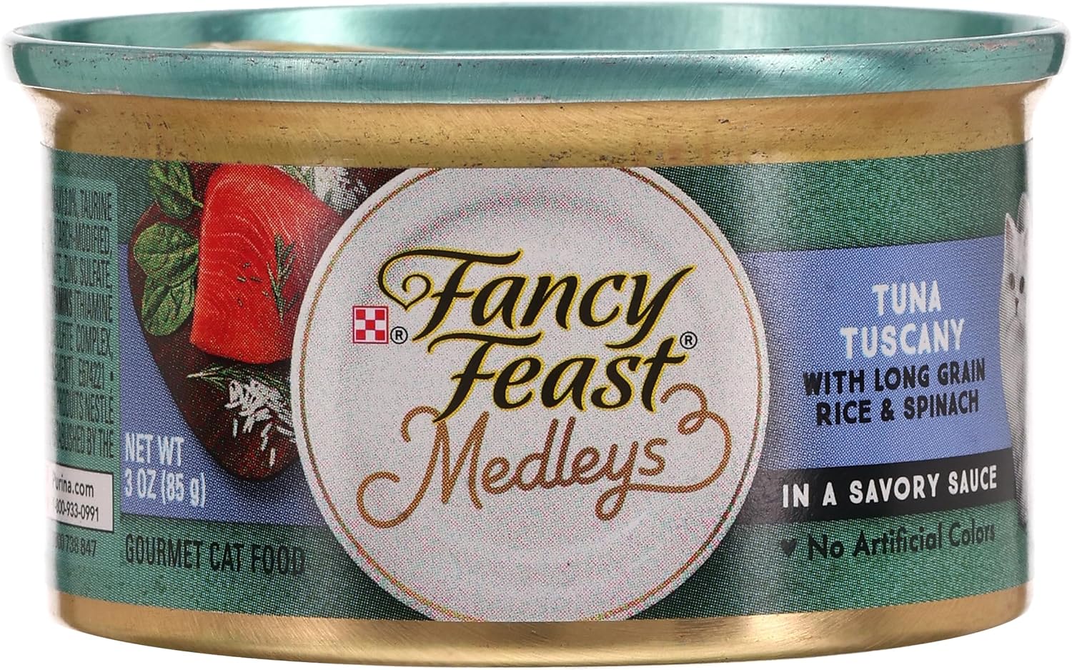 Purina Fancy Feast Medlys Cat Wet Food Tuna Tuscany 85g - Pack of 24