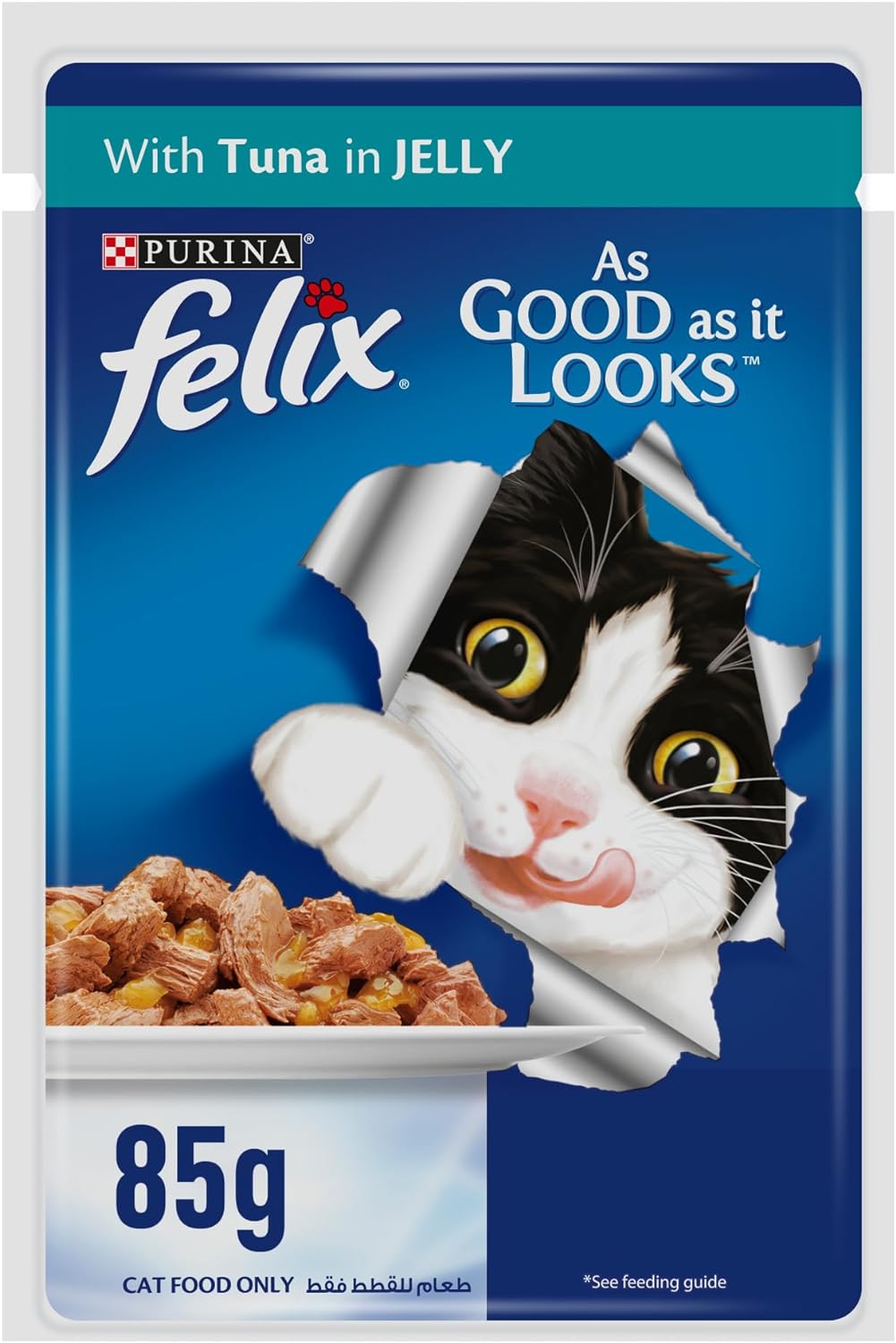 Purina Felix As Good As It Looks Adult Cat Wet Food Tuna 85g