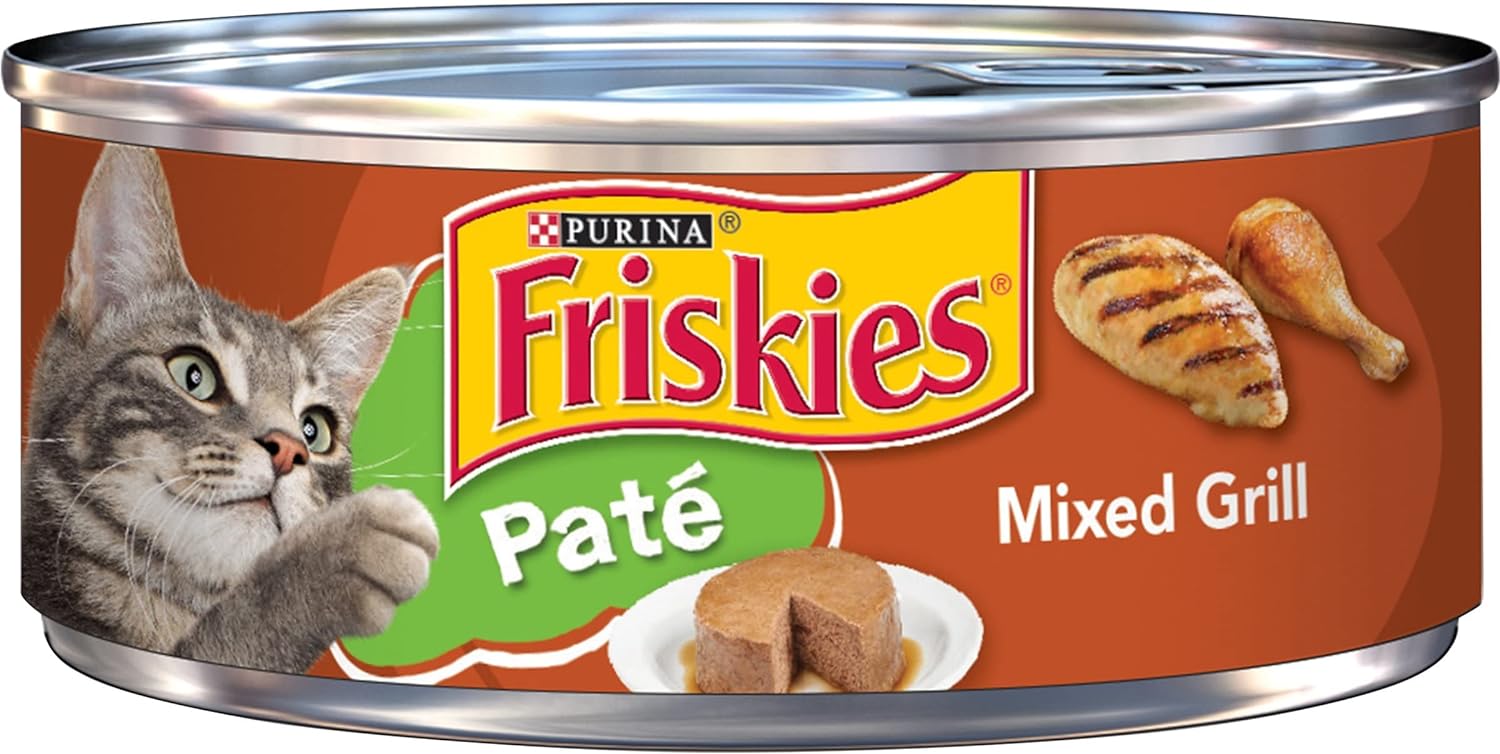 Purina Friskies Pate Cat Wet Food Mixed Grill 55oz - Pack of 12